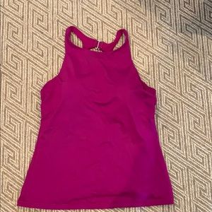 Athleta raspberry tankini top